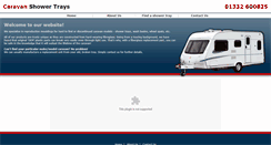 Desktop Screenshot of caravanshowertrays.co.uk